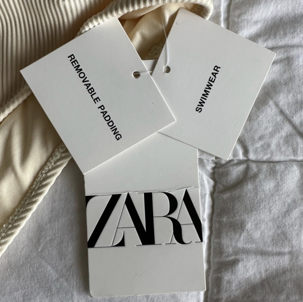 Zara Ribbed Low Back Swimsuit - Picture 8 of 8